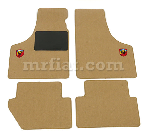 Fiat 500 600 Beige Abarth Floor Mats Set Interior Fiat   