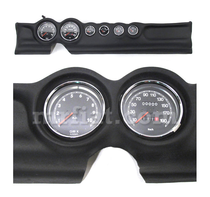 Fiat 500 Abarth 6 Instrument Dashboard Black Abarth and Giannini Fiat   