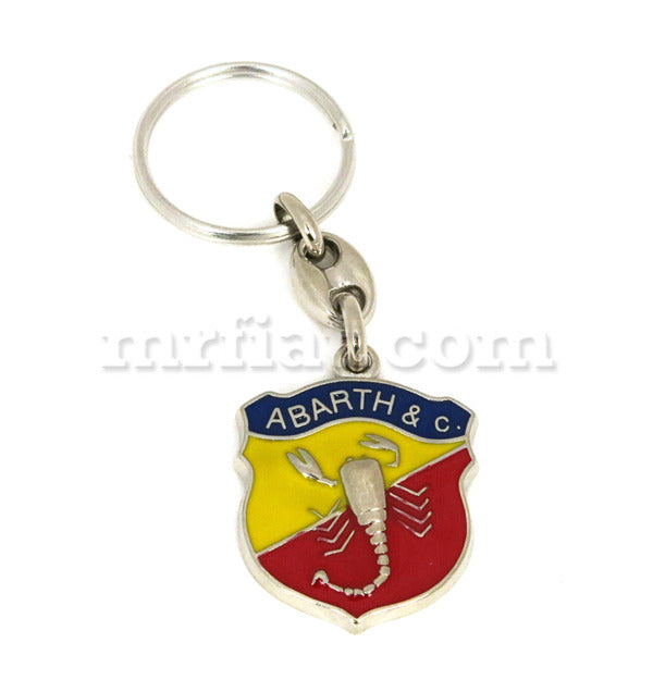 Fiat 500 600 Abarth Metal Key Chain Abarth Emblems Fiat   