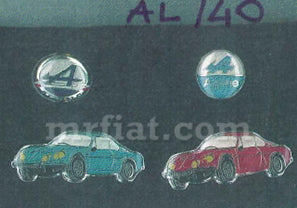 Alpine 4 Piece Pin Set Emblems Other   