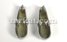 Cargar imagen en el visor de la galería, Alfa Romeo Touring 2000 Chromed Brass Roof Top Catch Set Roof Alfa Romeo   
