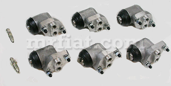 Alfa Romeo Giulia Giulietta Spider 3 Shoe Front Brake Cylinder Set 6 Pcs Brakes Alfa Romeo   