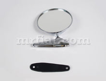 Cargar imagen en el visor de la galería, Alfa Romeo Giulia Sedan Chrome Round Side View Mirror W/ Emblem Doors Alfa Romeo   
