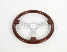 Cargar imagen en el visor de la galería, Alfa Romeo Giulia Sedan Brown Mahogany Wood Steering Wheel 360 mm Steering Wheels Alfa Romeo   
