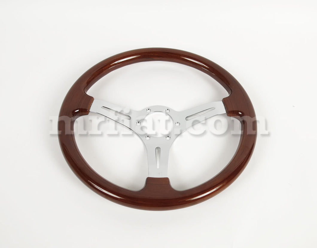 Alfa Romeo Giulia Sedan Brown Mahogany Wood Steering Wheel 360 mm Steering Wheels Alfa Romeo   