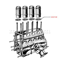 Cargar imagen en el visor de la galería, Alfa Romeo Giulietta Giulia Spider Cylinder Liner Seal 1300 Engine Alfa Romeo   
