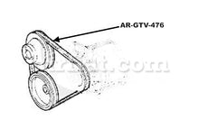 Cargar imagen en el visor de la galería, Alfa Romeo 75 Milano Engine Block V Belt 9.5 x 825 75 90 Alfa Romeo   
