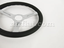 Cargar imagen en el visor de la galería, Alfa Romeo Giulia Sedan Leather Steering Wheel Chrome Spokes Slots 350 mm Steering Wheels Alfa Romeo   
