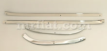 Cargar imagen en el visor de la galería, Alfa Romeo Giulia Giulietta Spider Chrome Door Aperture Trim Strip Set

