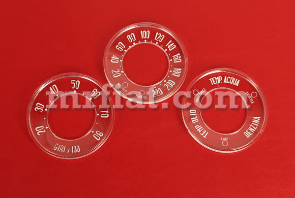 Alfa Romeo Giulia Giulietta Spider Dashboard Gauge Lens 220 KM/H Set Interior Alfa Romeo   