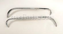 Load image into Gallery viewer, Alfa Romeo Giulietta Spider 750 1st Series Chrome Grill Eye Brow Set Emblems Alfa Romeo
