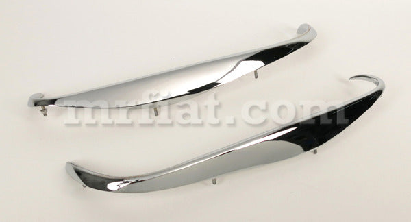 Alfa Romeo Giulietta Spider 750 1st Series Chrome Grill Eye Brow Set Emblems Alfa Romeo