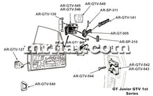 Cargar imagen en el visor de la galería, Alfa Romeo GT Junior GTV Door Catch Strap Repair Kit 63-77 OEM Doors Alfa Romeo   
