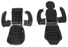 Load image into Gallery viewer, Alfa Romeo 1750 GTV 1st Series Euro Black Complete Seat Cover Set 1967-69 Interior Alfa Romeo
