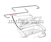 Cargar imagen en el visor de la galería, Alfa Romeo GT Junior GTV Trunk Lid Torsion Bar Set Body Panels Alfa Romeo   
