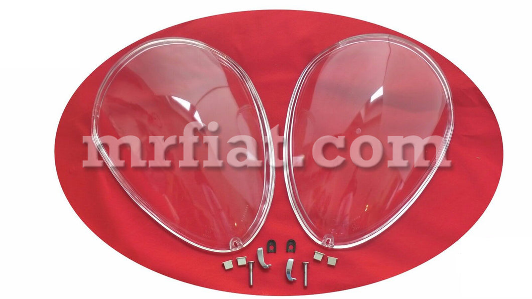 Alfa Romeo Spider Carello Front Headlight Covers Set 1966-93 Lights Alfa Romeo   