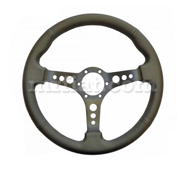 Alfa Romeo Spider Leather Steering Wheel Black Punched Spokes 360 mm -Round Tail Spider Alfa Romeo   