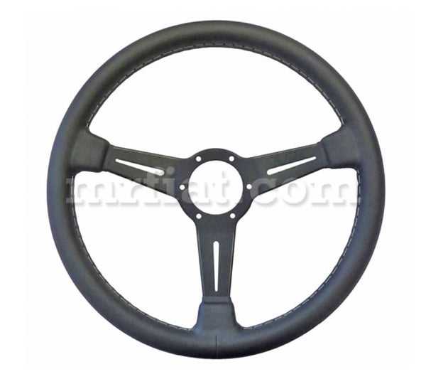 Alfa Romeo Spider Nardi Black Leather Steering Wheel 365 mm -Round Tail Spider Alfa Romeo   