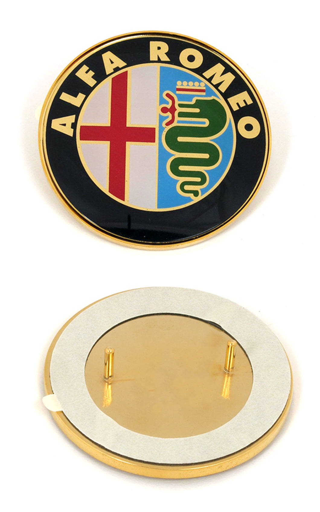 Alfa Romeo Spider Trunk Plastic Emblem 1983-93 75 mm Emblems Alfa Romeo   