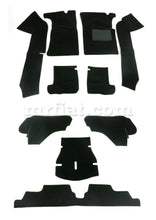 Load image into Gallery viewer, Alfa Romeo Spider Black Carpet Set Console 1986-89 12 Pcs -Spider 1970-93 Alfa Romeo   
