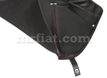 Load image into Gallery viewer, Alfa Romeo Spider Quadrifolgio Verde Black Soft Top Boot Cover Red 1986-89 Roof Alfa Romeo   
