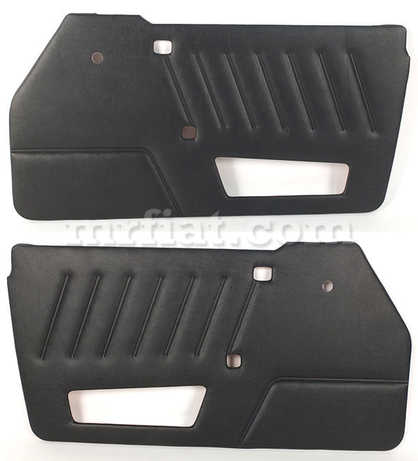 Alfa Romeo Spider Black Vinyl Front Door Panel Set 1990-93 Premium Quality Doors Alfa Romeo   