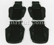 Load image into Gallery viewer, Alfa Romeo Spider Black Alcantara Vinyl Front Seat Set 90-93 Interior Alfa Romeo   
