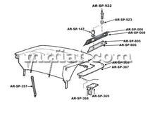 Load image into Gallery viewer, Alfa Romeo Spider Left Rear Deck Trim Gasket 1970-94 Roof Alfa Romeo
