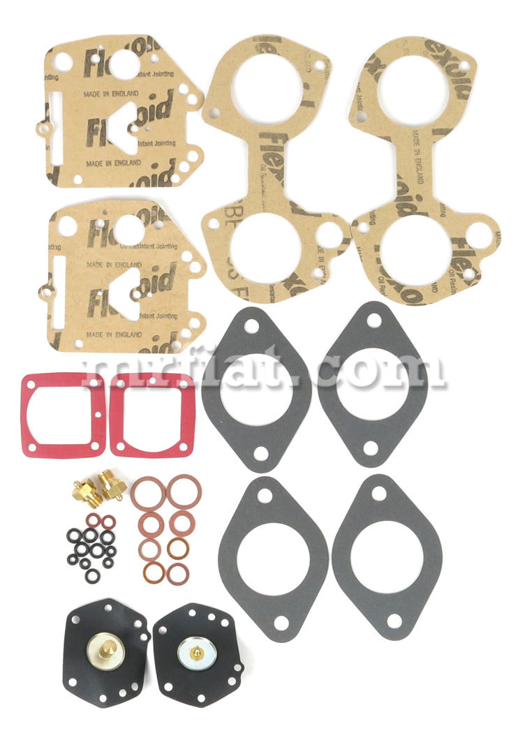 Alfa Romeo Giulia Sedan Solex 40 DDH3 5/7/8 Dual Carburetor Gasket Valve Kit Fuel System Alfa Romeo   