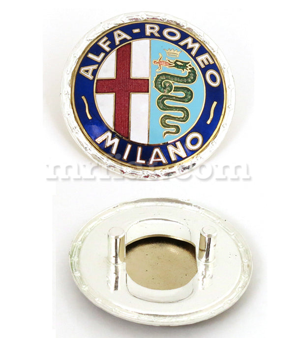 Alfa Romeo Giulia Sedan Milano 55 mm Metal Enameled Emblem Emblems Alfa Romeo   