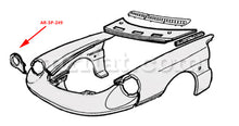 Load image into Gallery viewer, Alfa Romeo Spider Headlight Pot Fixation Panel Passenger Side OEM Lights Alfa Romeo
