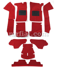Cargar imagen en el visor de la galería, Alfa Romeo Spider Red Carpet Set Console 1986-89 12 Pcs Interior Alfa Romeo
