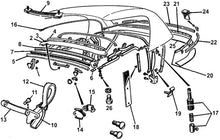 Load image into Gallery viewer, Alfa Romeo Spider Rear Soft Top Retaining Plate Middle Roof Alfa Romeo   
