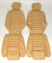 Load image into Gallery viewer, Alfa Romeo Spider Tan Vinyl Front Seat Cover Set 90-93 Interior Alfa Romeo
