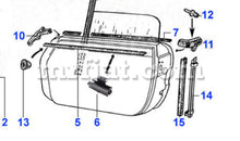 Load image into Gallery viewer, Alfa Romeo Spider Door To Window Inner Gasket Clip Doors Alfa Romeo
