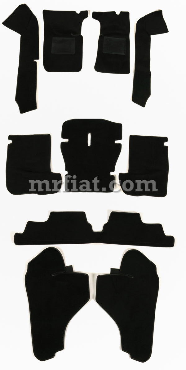 Alfa Romeo Spider Black Carpet Set 12 Pcs 1990-93 Interior Alfa Romeo   