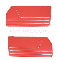 Cargar imagen en el visor de la galería, Alfa Romeo Spider Red Door Panels Set 1966-78 Doors Alfa Romeo
