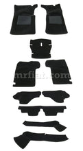 Load image into Gallery viewer, Alfa Romeo Spider Black Carpet Set 1985-89 With Console 12 Pcs Interior Alfa Romeo
