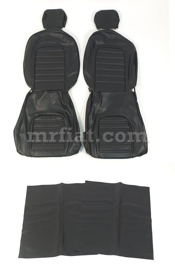 Alfa Romeo Spider Black Seat Covers Set 1978-84 Interior Alfa Romeo   