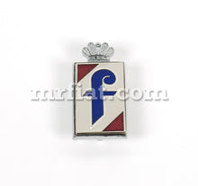 Load image into Gallery viewer, Alfa Romeo Spider Pininfarina Metal Emblem with Crown Emblems Alfa Romeo
