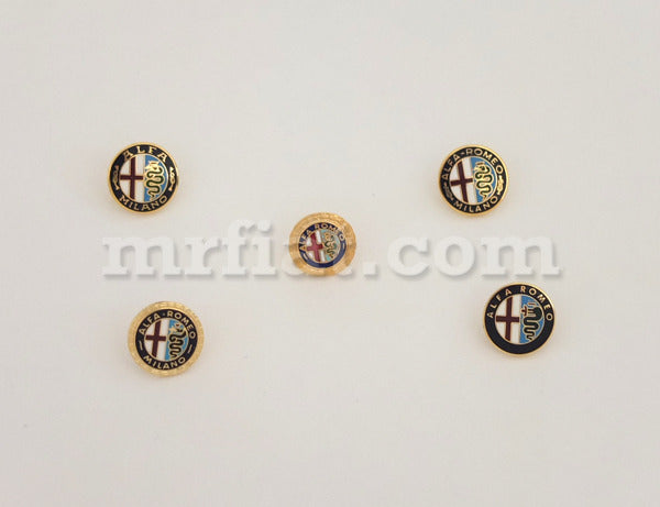 Alfa Romeo Evoluzione Storica 5 Piece Pin Set Emblems Alfa Romeo   