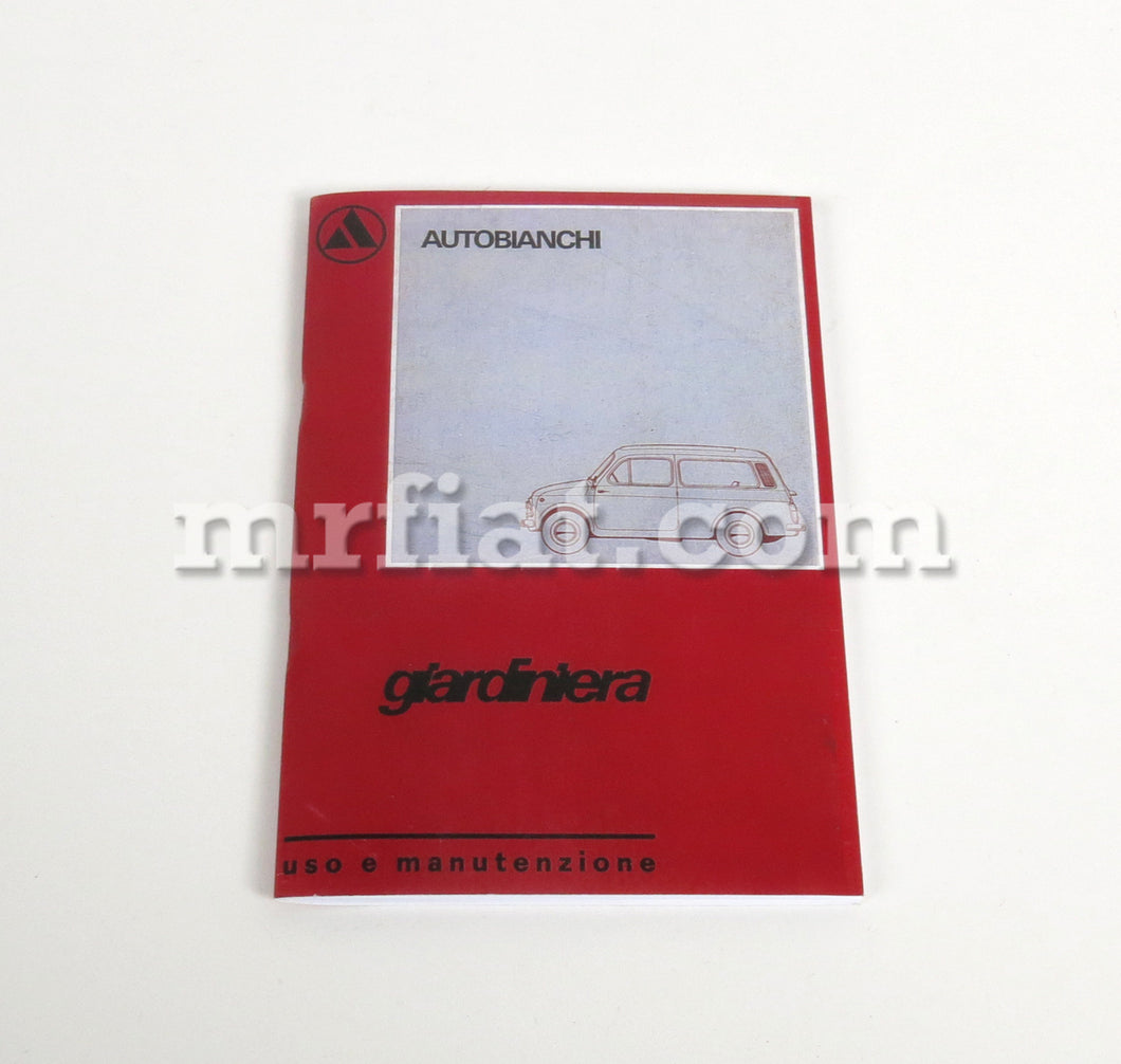 Autobianchi 500 Giardiniera Owner's Manual Accessories Fiat   