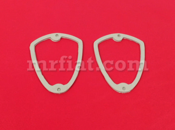 Bianchina Transformabile White Front Lens Gasket Set Lights Fiat   