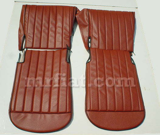 Bianchina Panoramica Red Seat Covers Interior Fiat   