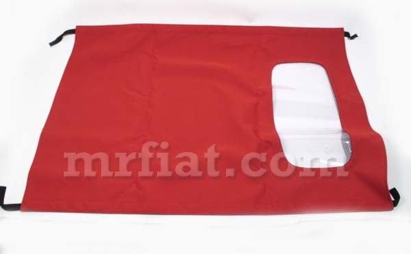 Bianchina Transformable Red Cloth Roof Fabric – MrFiat