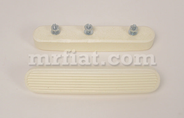 Bianchina Transformable White Bumperette Rubber Set Bumpers Fiat   