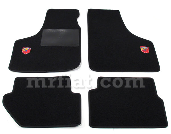 Fiat 500 600 Black Abarth Floor Mats Set Interior Fiat   