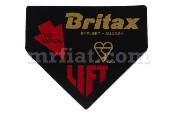 Ferrari Britax Seat Belt Buckle Sticker Interior Ferrari   