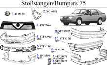 Load image into Gallery viewer, Alfa Romeo 75 Alfa Emblem 75mm Metal Alfa Romeo
