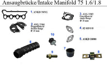 Load image into Gallery viewer, Alfa Romeo 75 Vacuum Hose Injection Alfa Romeo
